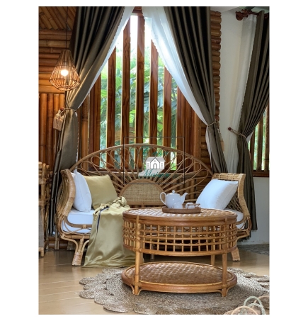 Bộ Bàn Ghế/ Giường Đơn Thư Giãn theo Phong Cách Á Đông Casa Maison VN