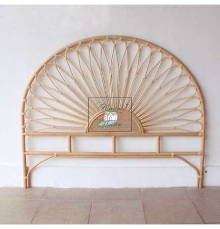 Đầu Giường Bằng Mây Hình Hoa Đơn Giản Casa Maison VN