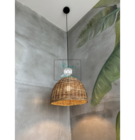 Decorative rattan ceiling lights