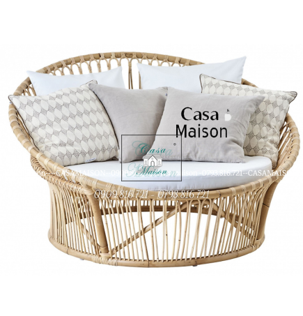 Ghế Lười Mây Cao Cấp Kèm Nệm Thiết Kế Mới 2021 Casa Maison VN