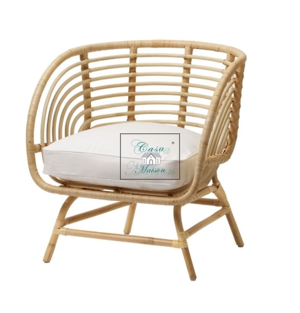 Rattan Chair With Minimalism Curve Style