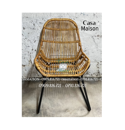 Ghế Mây Chân Sắt Vuông 2021 Casa Maison VN