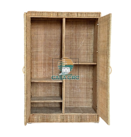 Rattan wardrobe for clothes