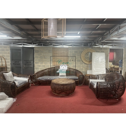 Sofa mây Casa dài đẳng cấp, sang trọng