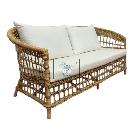 long rattan sofa with casa mattress