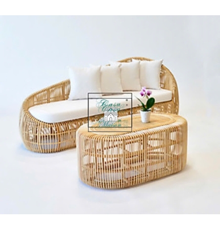 Ghế sofa mây cao cấp uốn sóng