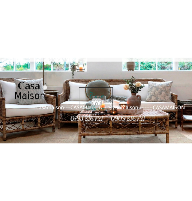 BỘ BÀN GHẾ PHÒNG KHÁCH CỔ ĐIỂN CASA MAISON VN