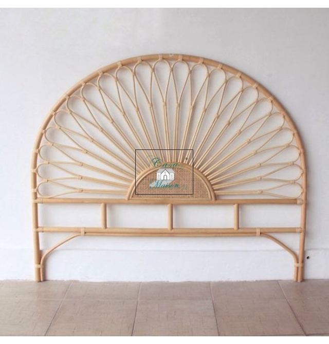Đầu Giường Bằng Mây Hình Hoa Đơn Giản Casa Maison VN