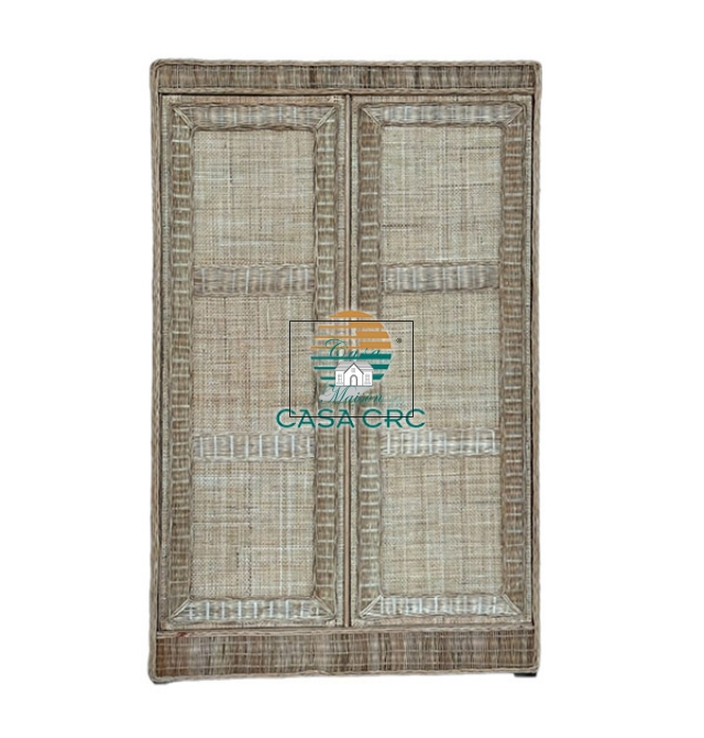 Rattan wardrobe for clothes