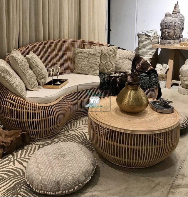 Ghế sofa mây cao cấp uốn sóng